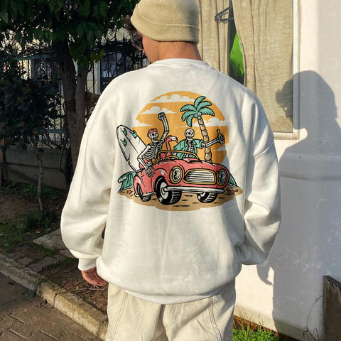 Men's Vintage Print Sweatshirt