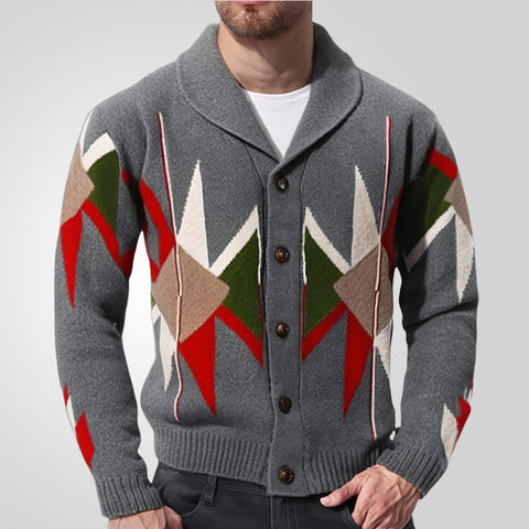 Lapel Thickened Knitted Jacket Sweater