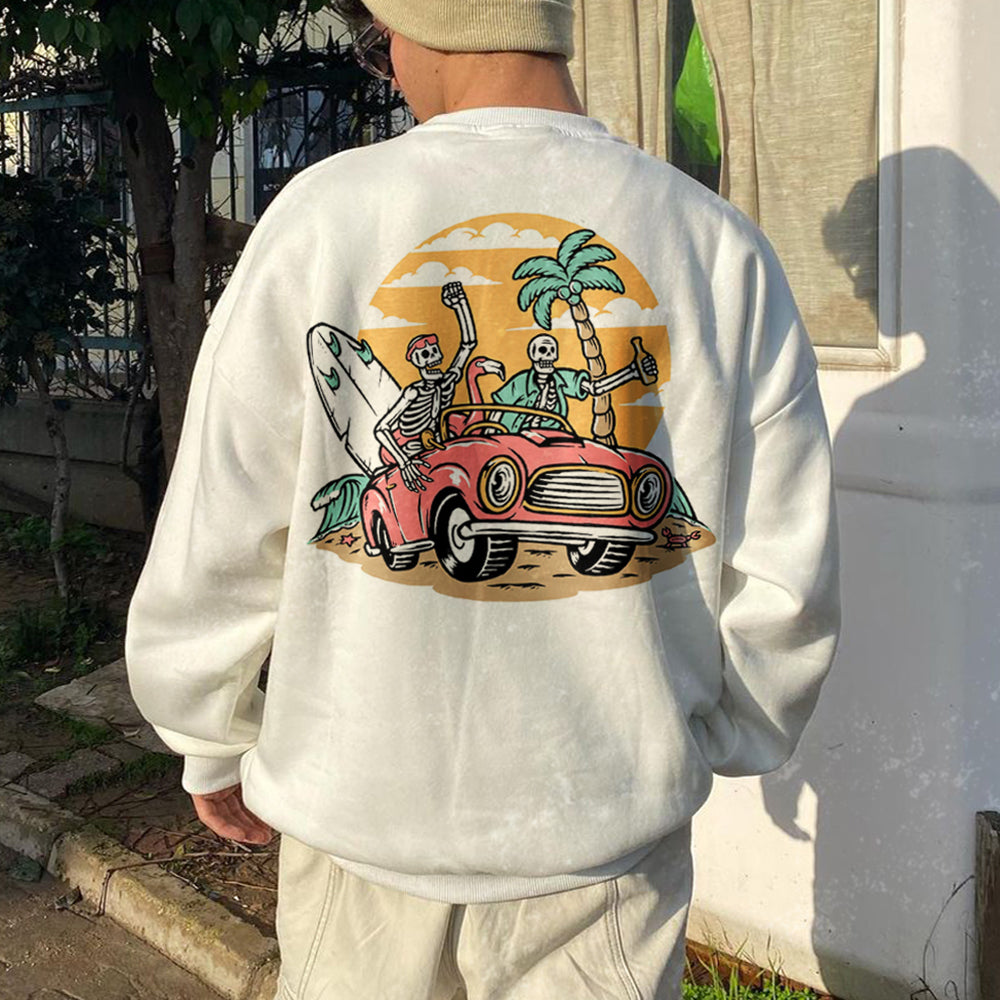 Men's Vintage Print Sweatshirt