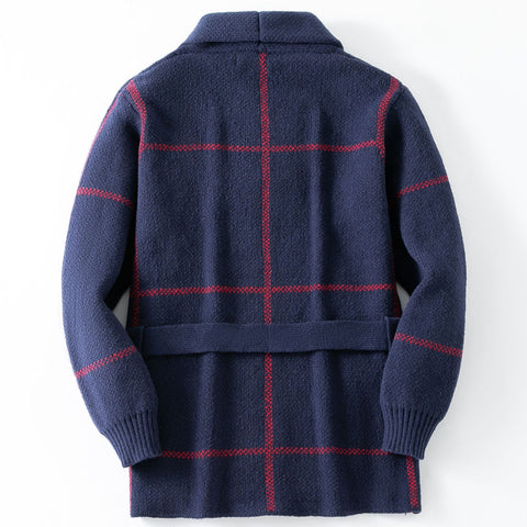Vintage Jacquard Thickened Cardigan Sweater