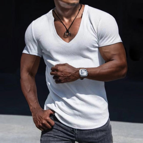 Casual Fashion V-Neck Men's T-Shirt