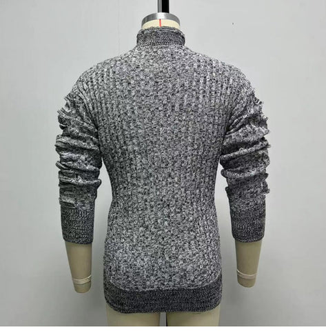 Stylish Long-sleeved Lapel Knitted Sweater, Loose Plus Size Sweater Jacket