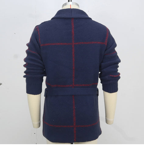 Vintage Jacquard Thickened Cardigan Sweater