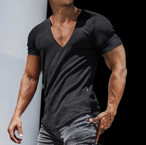 Casual Fashion V-Neck Men's T-Shirt
