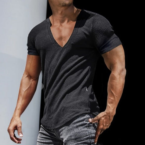 Casual Fashion V-Neck Men's T-Shirt