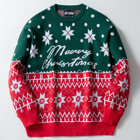 Christmas Jacquard Loose Pullover Sweater