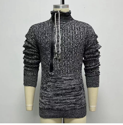 Stylish Long-sleeved Lapel Knitted Sweater, Loose Plus Size Sweater Jacket