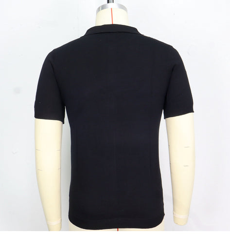 T-shirt Knit Short Sleeved Polo Shirt