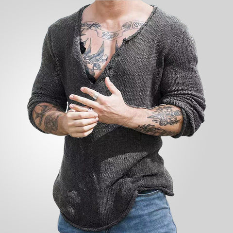 V-neck Woven Thin Bottoming Shirt