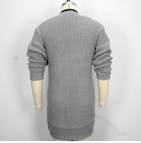 Men's Thick Needle Cardigan Sweater Jacket