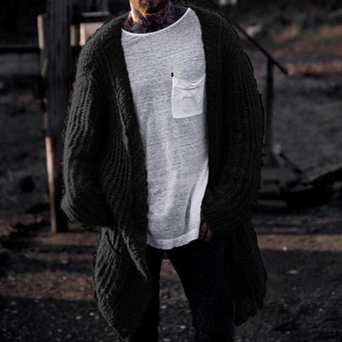 Men's Thick Needle Cardigan Sweater Jacket