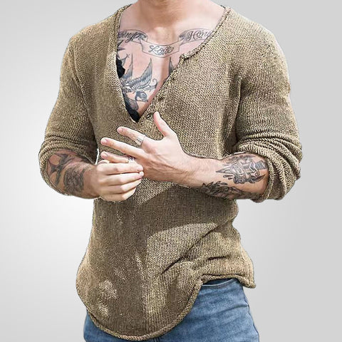 V-neck Woven Thin Bottoming Shirt