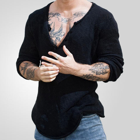 V-neck Woven Thin Bottoming Shirt