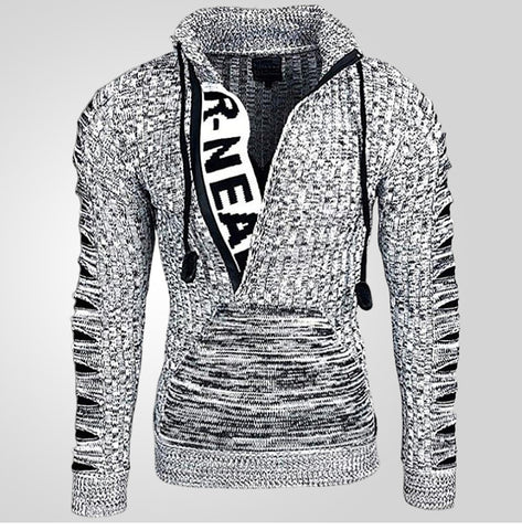 Stylish Long-sleeved Lapel Knitted Sweater, Loose Plus Size Sweater Jacket