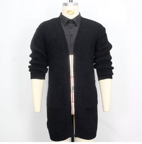 Men's Thick Needle Cardigan Sweater Jacket