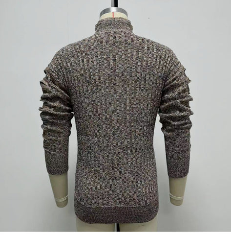 Stylish Long-sleeved Lapel Knitted Sweater, Loose Plus Size Sweater Jacket