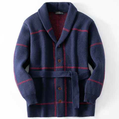 Vintage Jacquard Thickened Cardigan Sweater