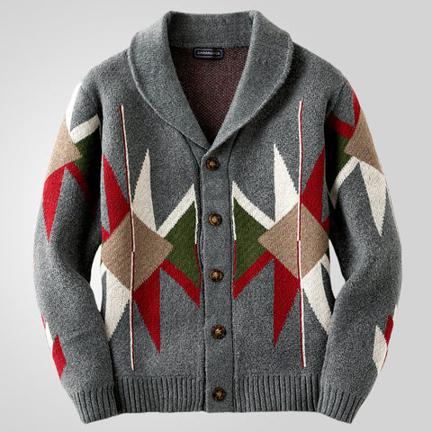 Lapel Thickened Knitted Jacket Sweater