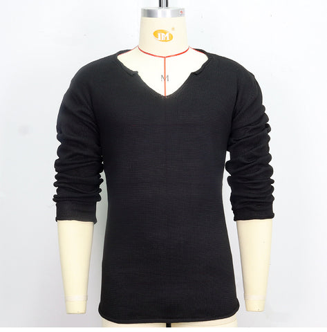 V-neck Woven Thin Bottoming Shirt