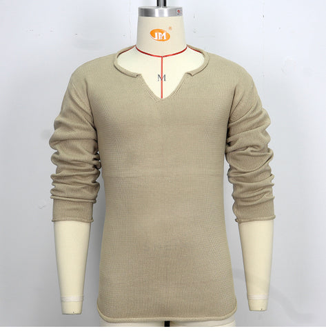 V-neck Woven Thin Bottoming Shirt