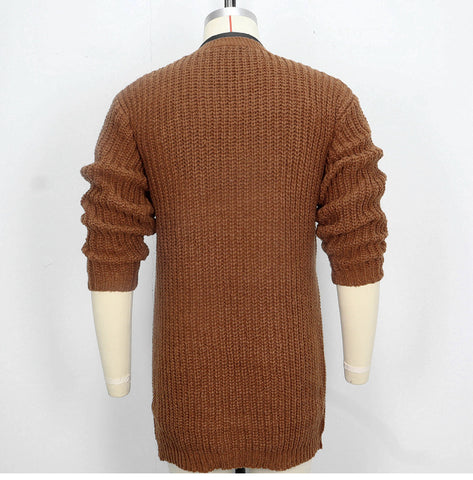 Men's Thick Needle Cardigan Sweater Jacket