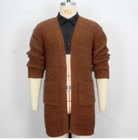 Men's Thick Needle Cardigan Sweater Jacket