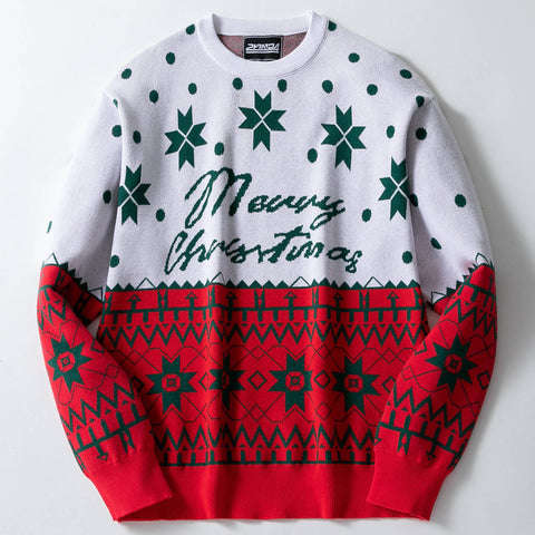 Christmas Jacquard Loose Pullover Sweater