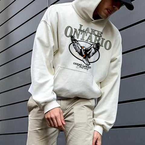 Print Casual Hoodie