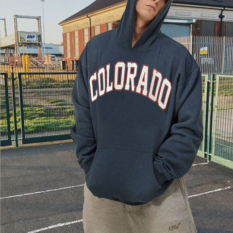 Casual Print Hoodie