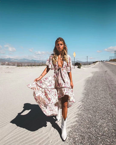 Boho Vibes High/Low Dress