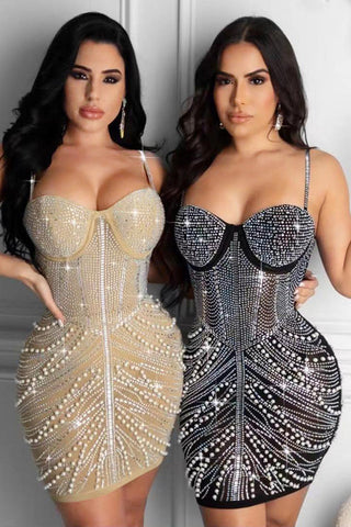 Online-clothing-plus-size-sequin-mini-dresses-sleeveless-sling