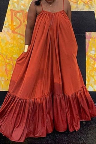 Online-clothing-casual-solid-backless-spaghetti-strap-loose-sling-dress-1