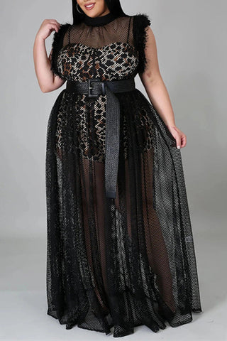 Free-shipping-online-clothing-plus-size-sexy-mesh-net-maxi-dress