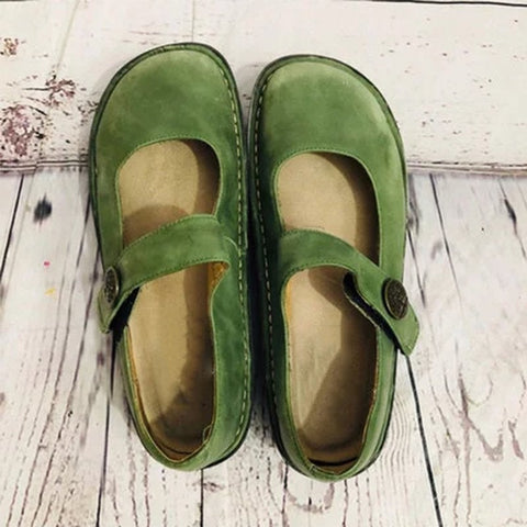 Alegria Paloma Green Mary Jane Loafers