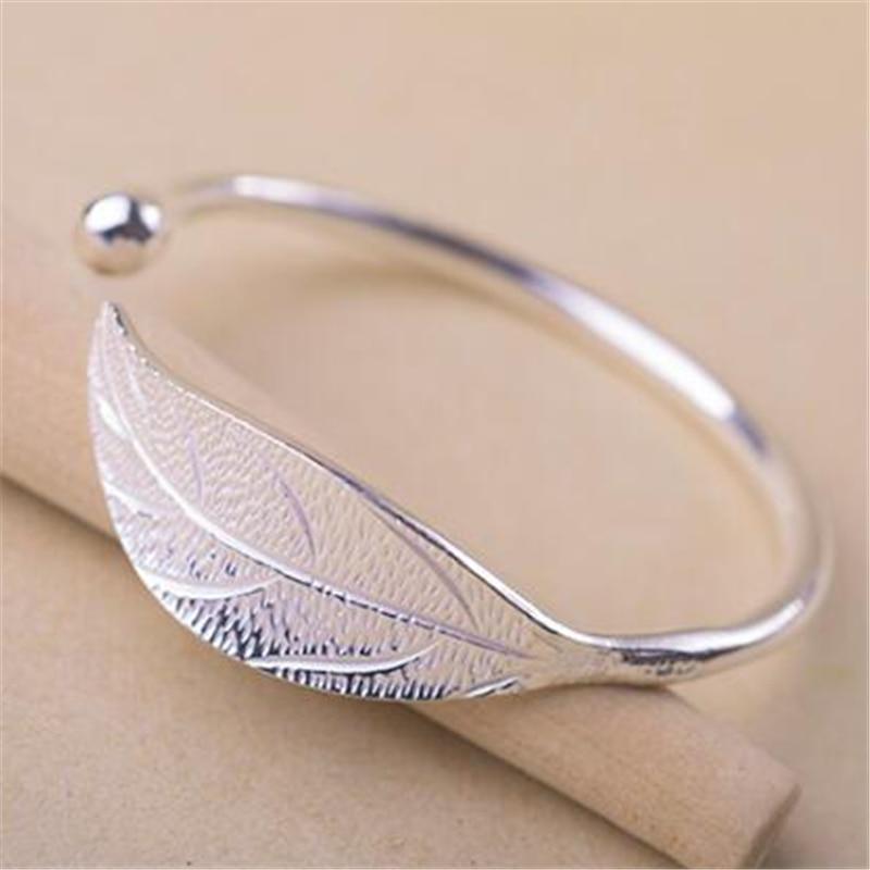 925 Sterling Silver Leaf Bracelets