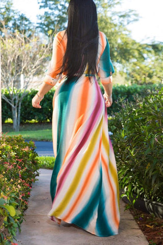 Printed Cardigan Dress