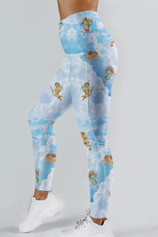 Fashion Casual Printed Slim Trousers