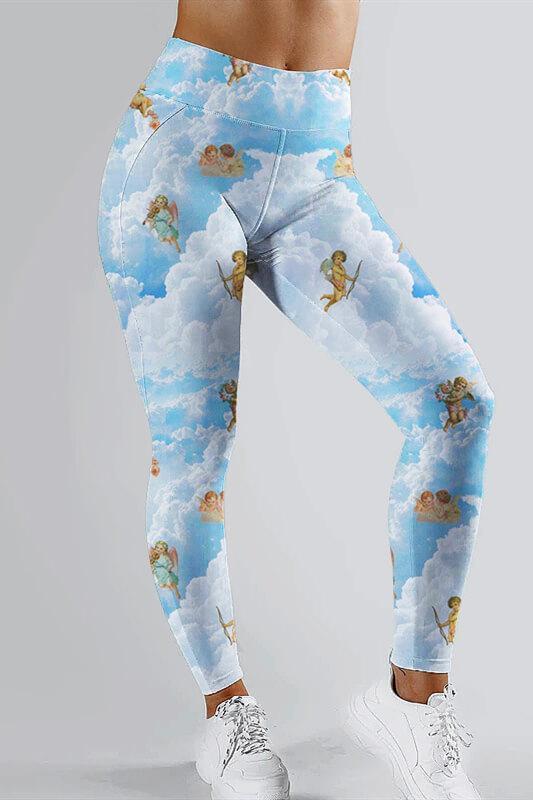 Fashion Casual Printed Slim Trousers