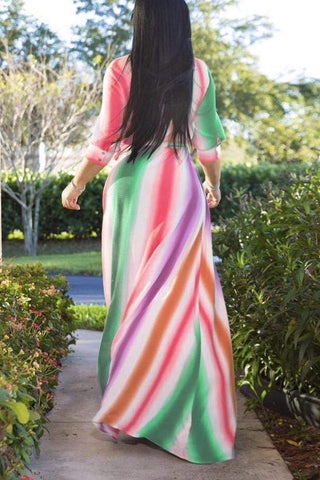 Printed Cardigan Dress