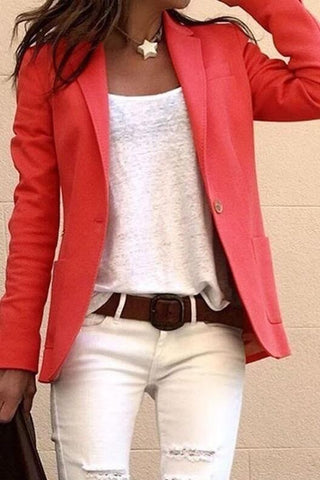 Candy Color Suit Commuter Slim Jacket