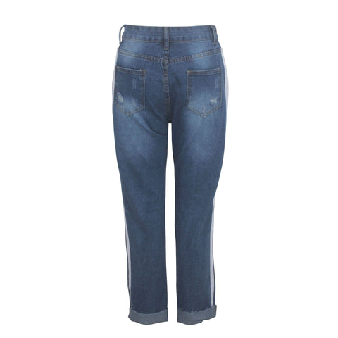 Fashion Casual inelastic Hole Jeans