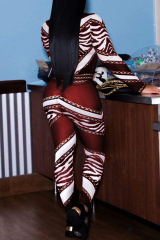 Fashion Printing Pants Sports Set
