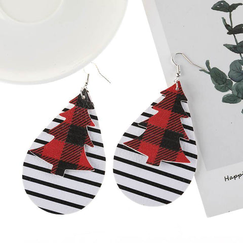Christmas Tree Stripe Earrings