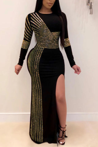 Online-clothing-plus-size-sequin-dresses-rhinestone-studded-bandage-dress