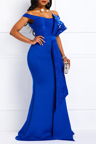 Online-clothing-plus-size-sequin-sexy-solid-pearl-v-neck-evening-dress-maxi-dress