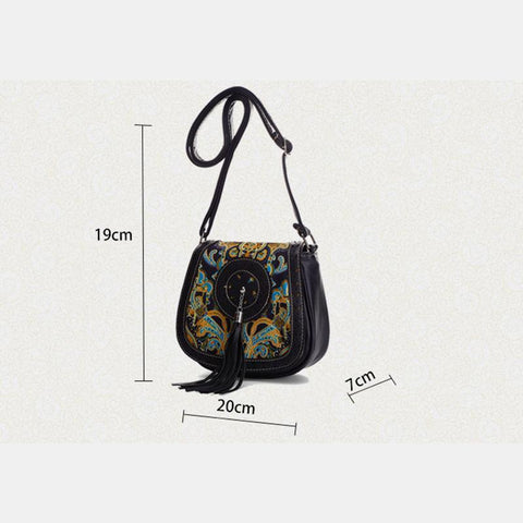 Boho Style Tassel Crossbody Bag