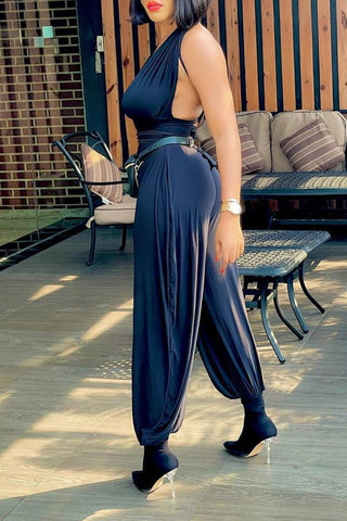 Rodress-freeshipping-open-back-bandage-v-neck-sleeveless-jumpsuit
