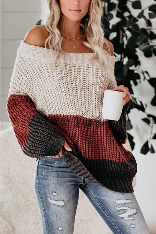 Fancy Season Off the Shoulder Sweater