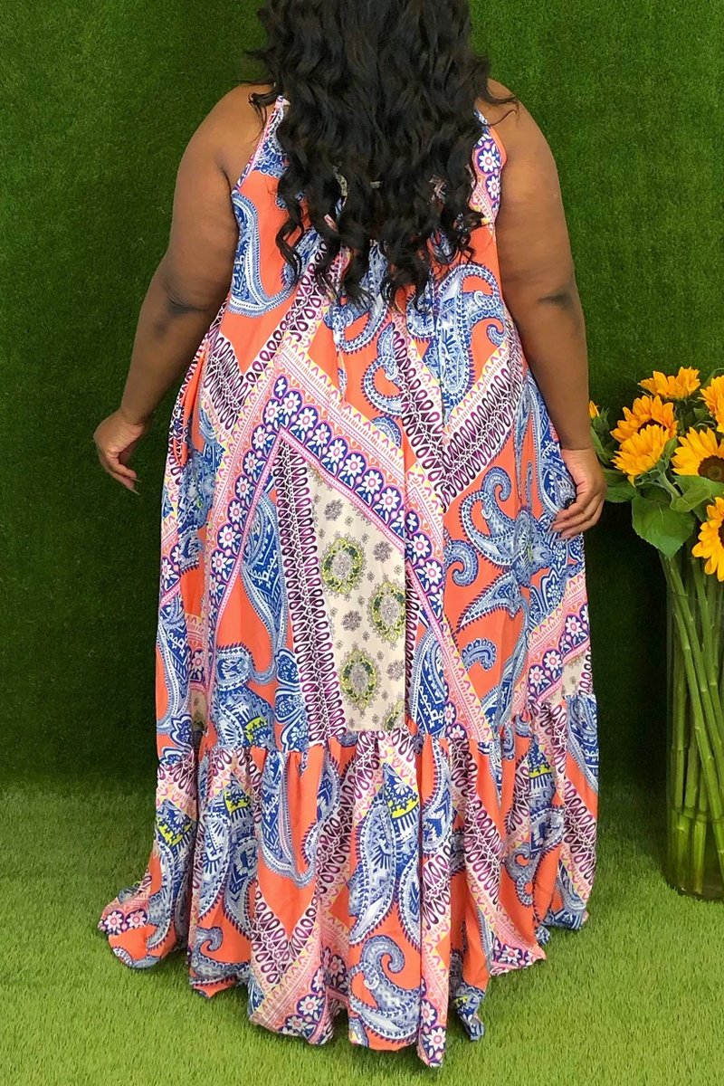 Rodress-freeshipping-spaghetti-straps-plus-size-loose-maxi-dress