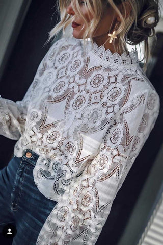 Solid Lace Tops ( 2 Colors)